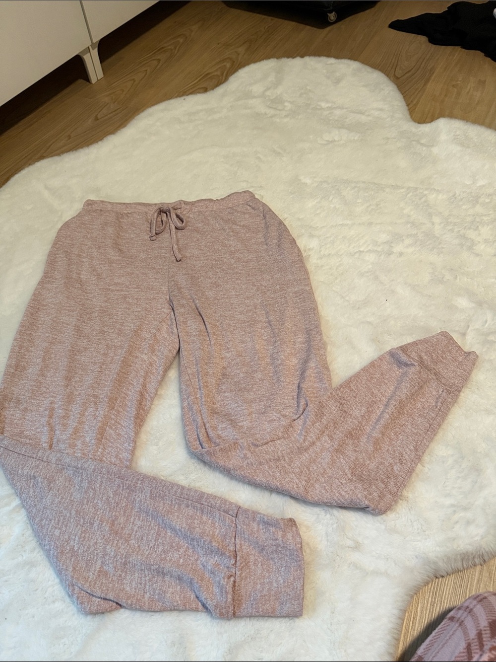 White Mark Heather Pink Womens Pajama Set - Long Sleeve Top & Pants - Picture 4 of 7